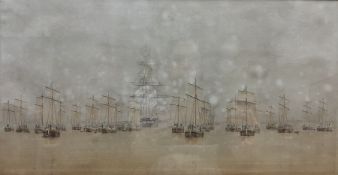 William Frederick Settle (British 1821-1897): A Naval Regatta