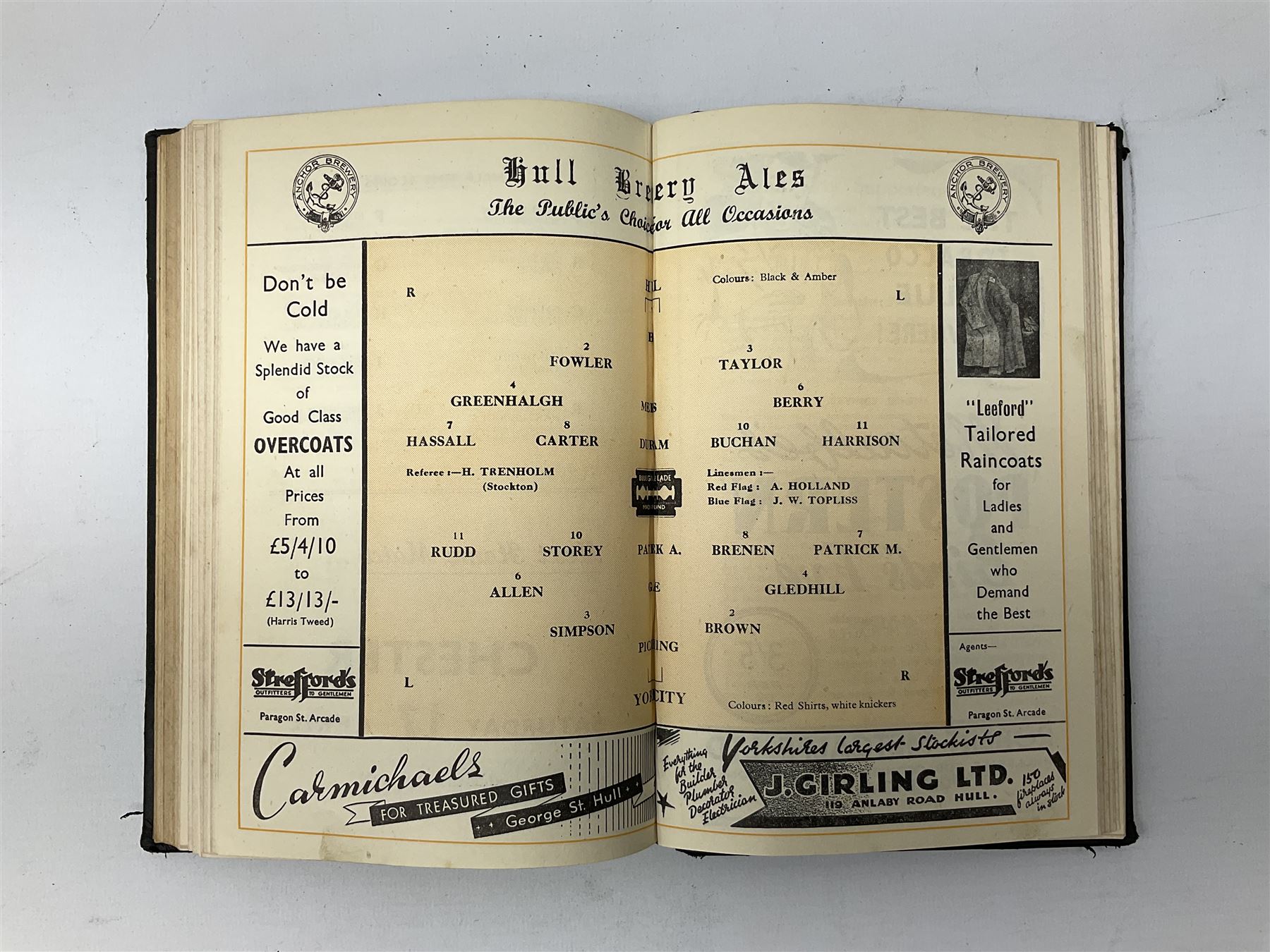 Hull City A.F.C. - two bound volumes of 1940s home match programmes; volume one 1946-7 season contai - Image 7 of 7