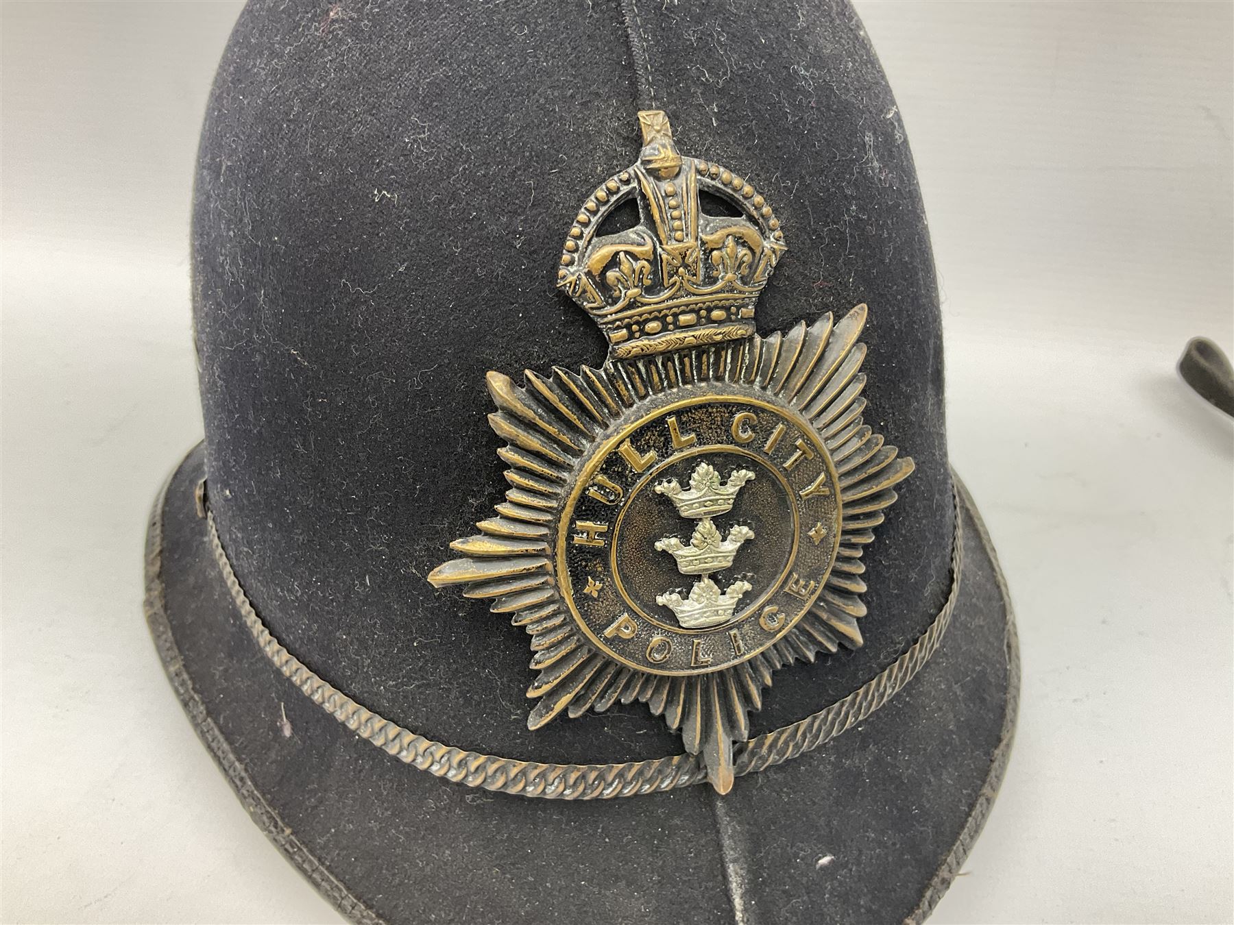 Hull City Police - Christy's London helmet with king's crown plate and an Oldham & Son Ltd Denton Ma - Image 4 of 7