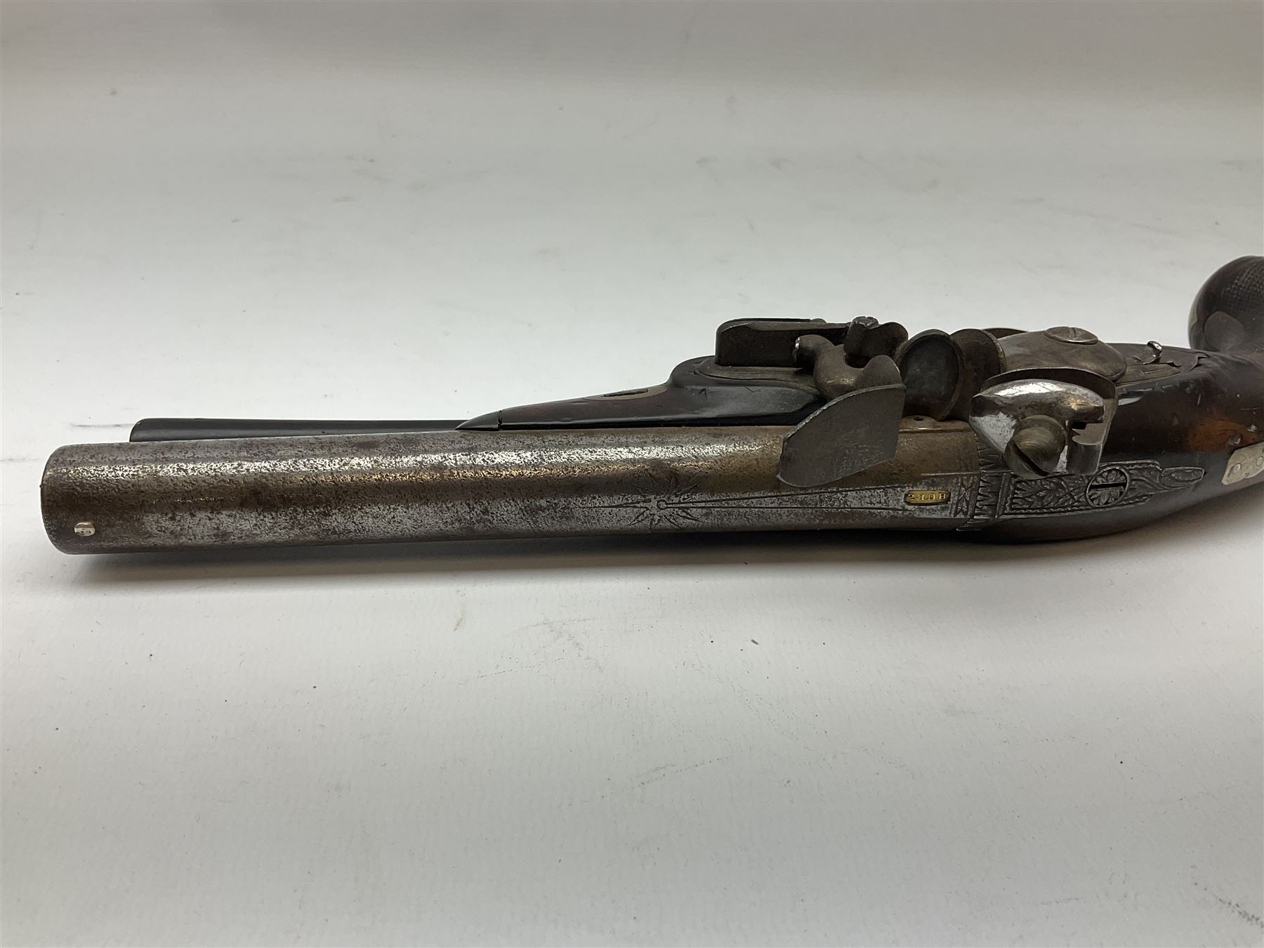 Early 19th century flintlock pistol by George Wallis Hull - Image 6 of 8