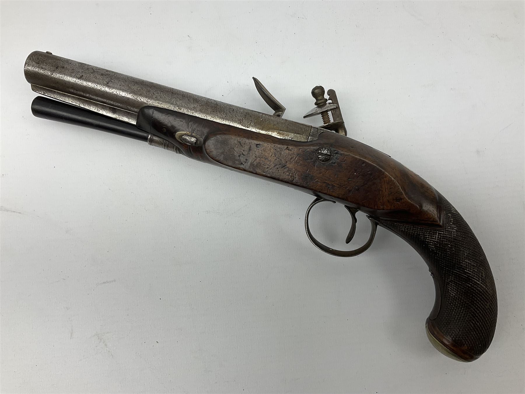 Early 19th century flintlock pistol by George Wallis Hull - Image 5 of 8