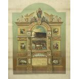 Edwardian chromolithograph 'The United Society of Boiler Makers and Iron & Steel Ship Builders' cert