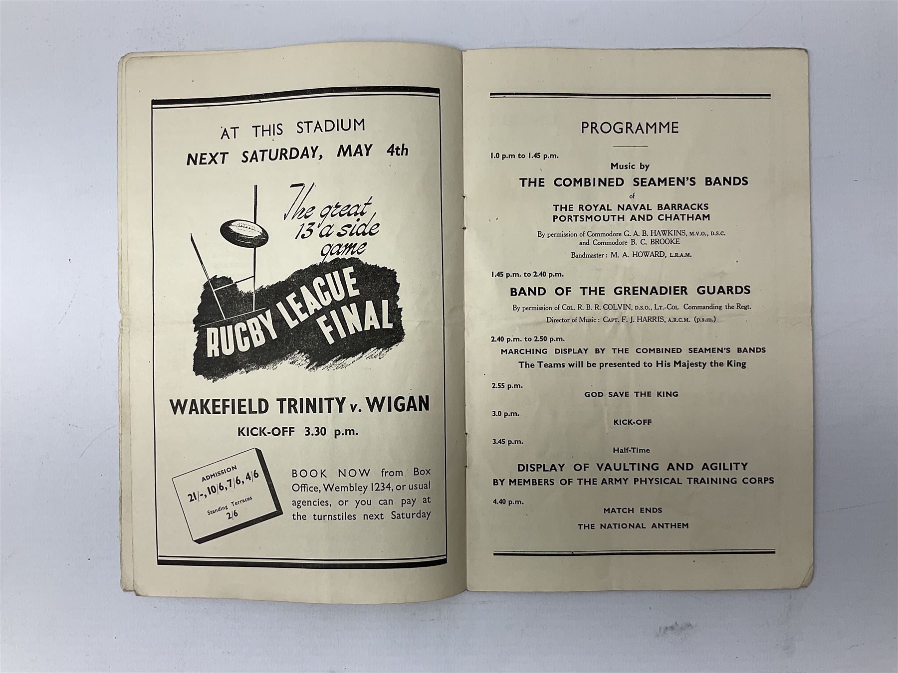 1946 FA Cup Final Charlton Athletic v Derby County football programme played 27th April 1946 at Wemb - Image 7 of 11