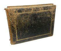 Late Victorian/Edwardian fully stocked leather bound album recording a distinguished families' visit