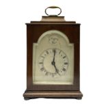 Georgian style mahogany cased bracket type clock retailed by Henry Lee & Sons Hull