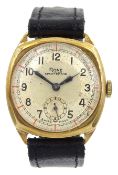 Raich Carter - Rone Sportsmans gent's 9ct gold cased manual wind wrist-watch