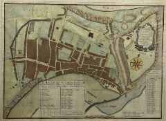 Nathaniel Hill (British 1708-1768): 'A Plan of Scarborough....To put this Town in a Pofture of Defen
