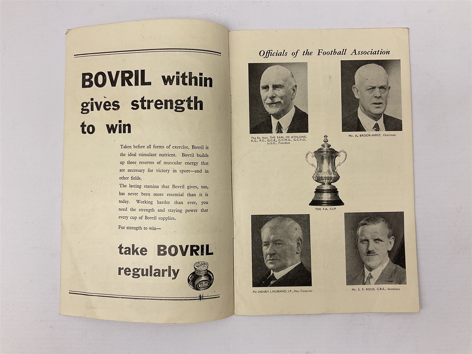 1946 FA Cup Final Charlton Athletic v Derby County football programme played 27th April 1946 at Wemb - Image 3 of 9