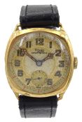 Raich Carter - Rone Sportsmans gent's 9ct gold cased manual wind wrist-watch