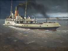 Herbert Rodmell (British 1913-1994): 'The Humber Ferry P.S. Lincoln Castle'