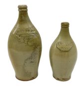 19th century salt glazed stoneware gin bottle impressed John Shaw