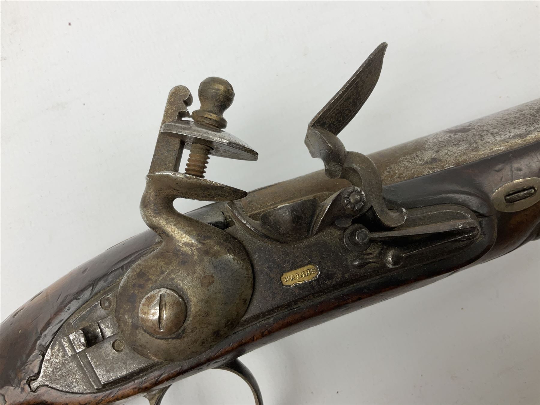 Early 19th century flintlock pistol by George Wallis Hull - Image 4 of 8