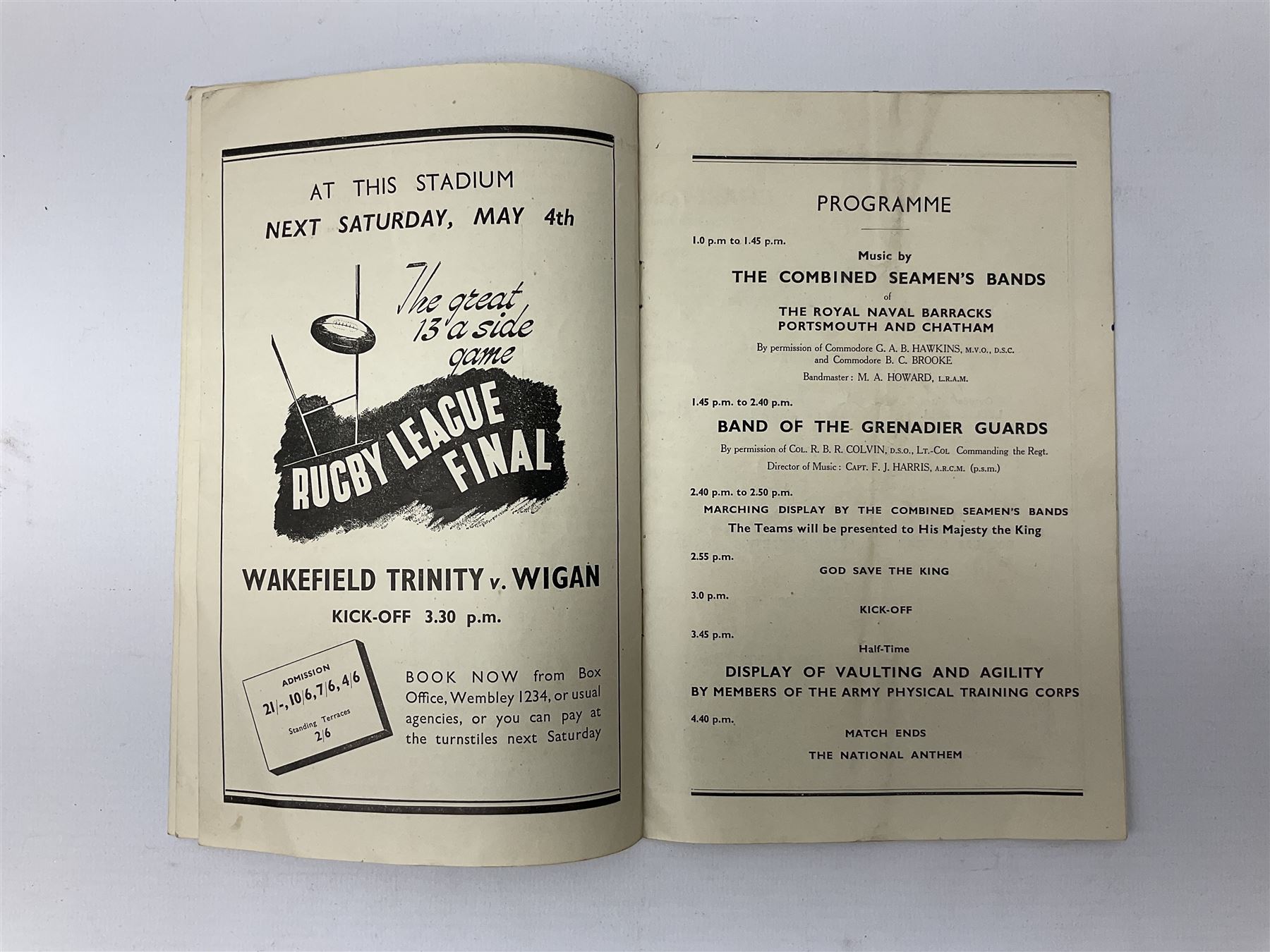 1946 FA Cup Final Charlton Athletic v Derby County football programme played 27th April 1946 at Wemb - Image 5 of 9