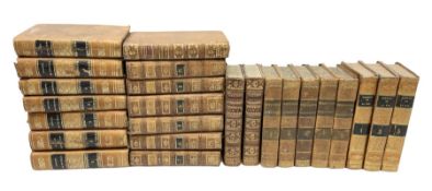 Twenty-four 18th/19th century leather bound books including part sets of Meditations Sur Les Verite