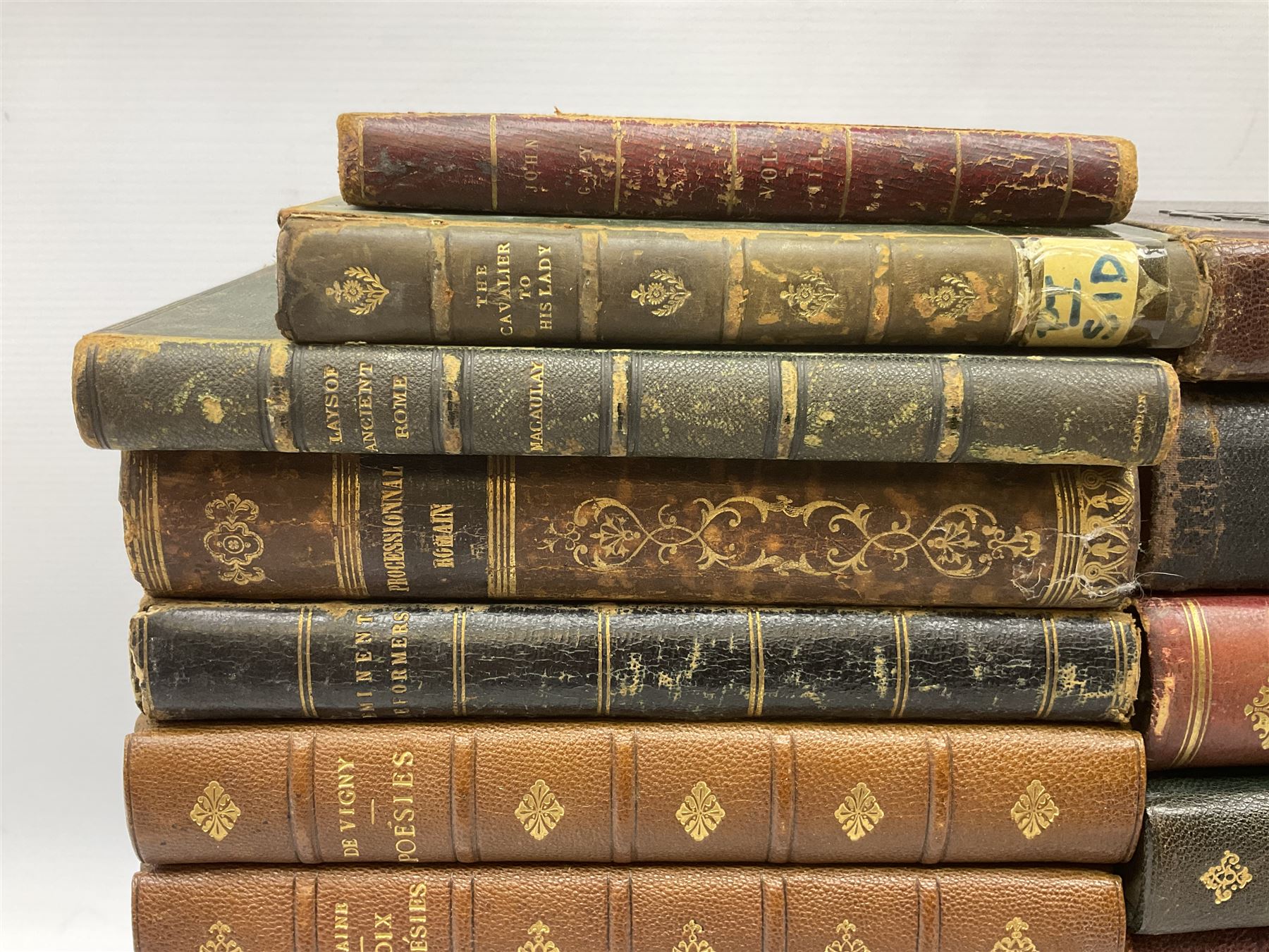 Twenty-seven 19th century leather bound books including The History of Napoleon Edited by R.H. Horne - Image 2 of 20