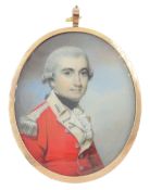 George Engleheart (British 1750-1829) Portrait miniature upon ivory Head and shoulder portrait of