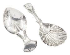 George III silver caddy spoon