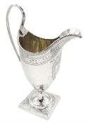 George III silver cream jug