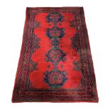 Turkish red ground rug