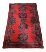 Turkish red ground rug