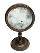 George III walnut framed shaving mirror