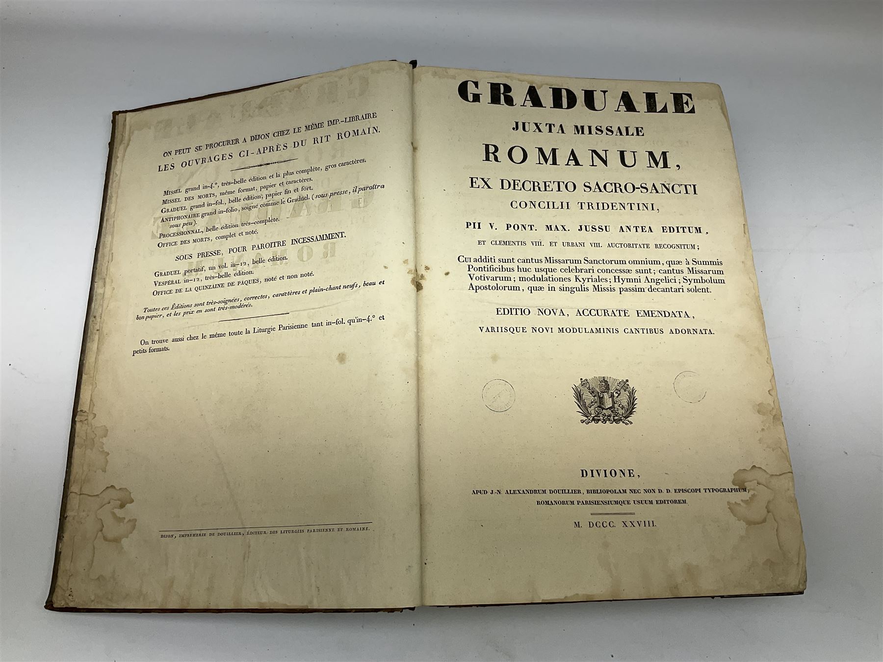 Six 19th century leather bound books of music comprising Graduale Juxta Missale Romanum and Antiphon - Image 7 of 21