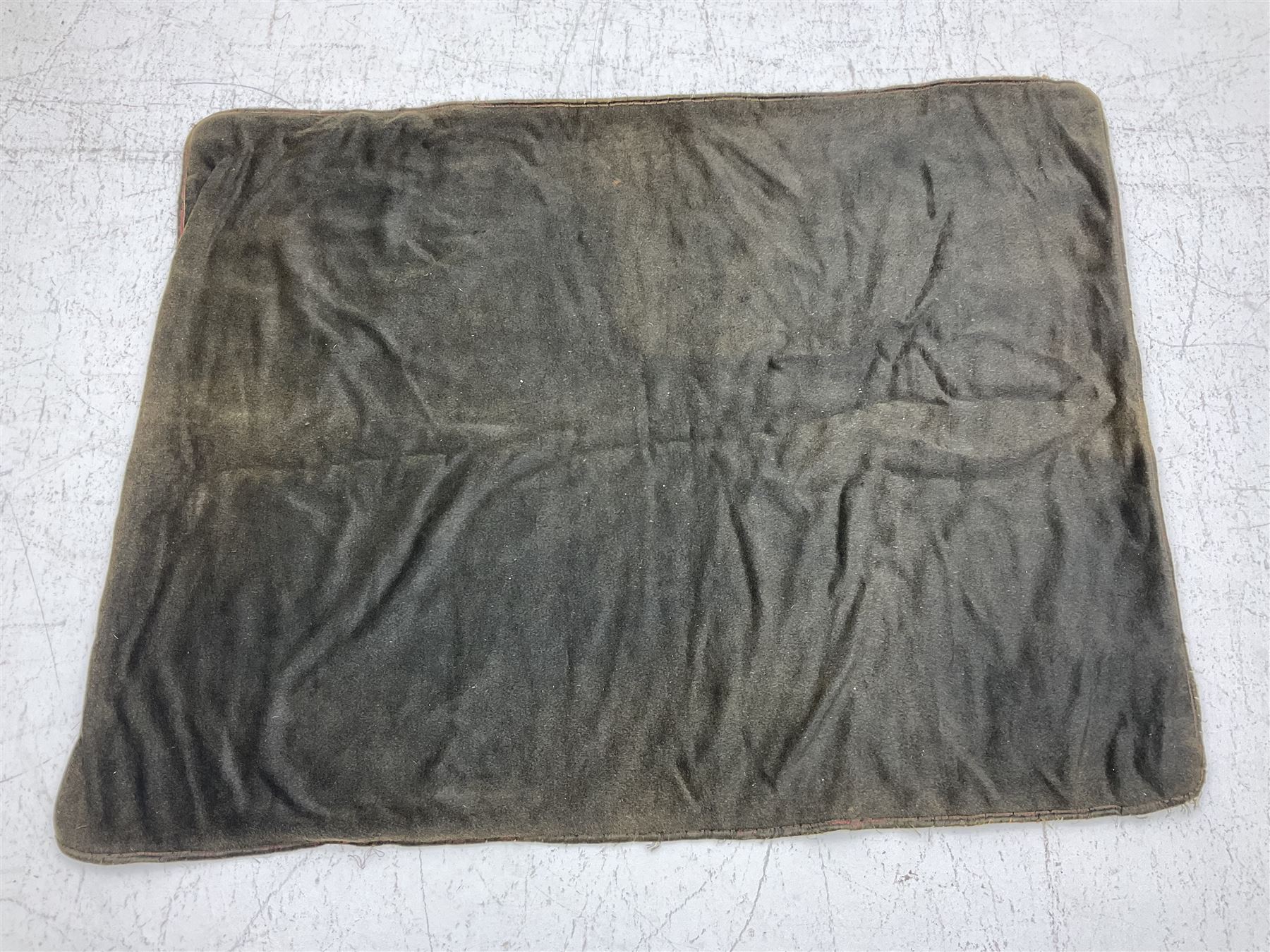 Late Victorian horsehair and angora carriage blanket or robe - Image 2 of 13