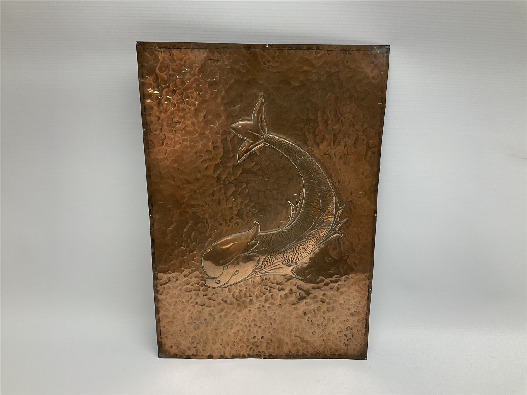 Pair of Arts and Crafts Newlyn style copper panels - Image 12 of 26