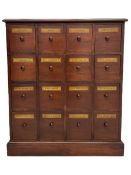 Victorian style mahogany chemist apothecary type chest