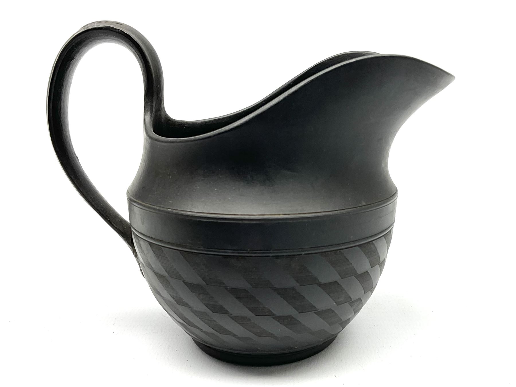 19th century Leeds Pottery black basalt cream jug - Image 2 of 16