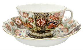 18th century Worcester teacup and saucer