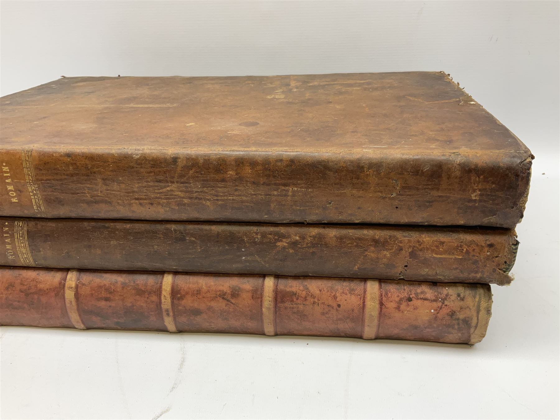 Six 19th century leather bound books of music comprising Graduale Juxta Missale Romanum and Antiphon - Image 3 of 21