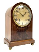 Winterhalder and Hofmeier eight-day striking mantle clock retailed by John Walker