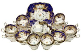 19th century porcelain part tea service