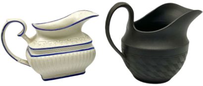 19th century Leeds Pottery black basalt cream jug