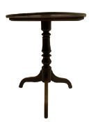 19th century sycamore tripod table