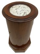 Victorian walnut cylinder pot cupboard