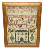 Victorian sampler by Mary McLeod Age 10