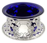 Edwardian silver dish ring in the Irish manner