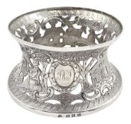 Edwardian Irish silver dish ring