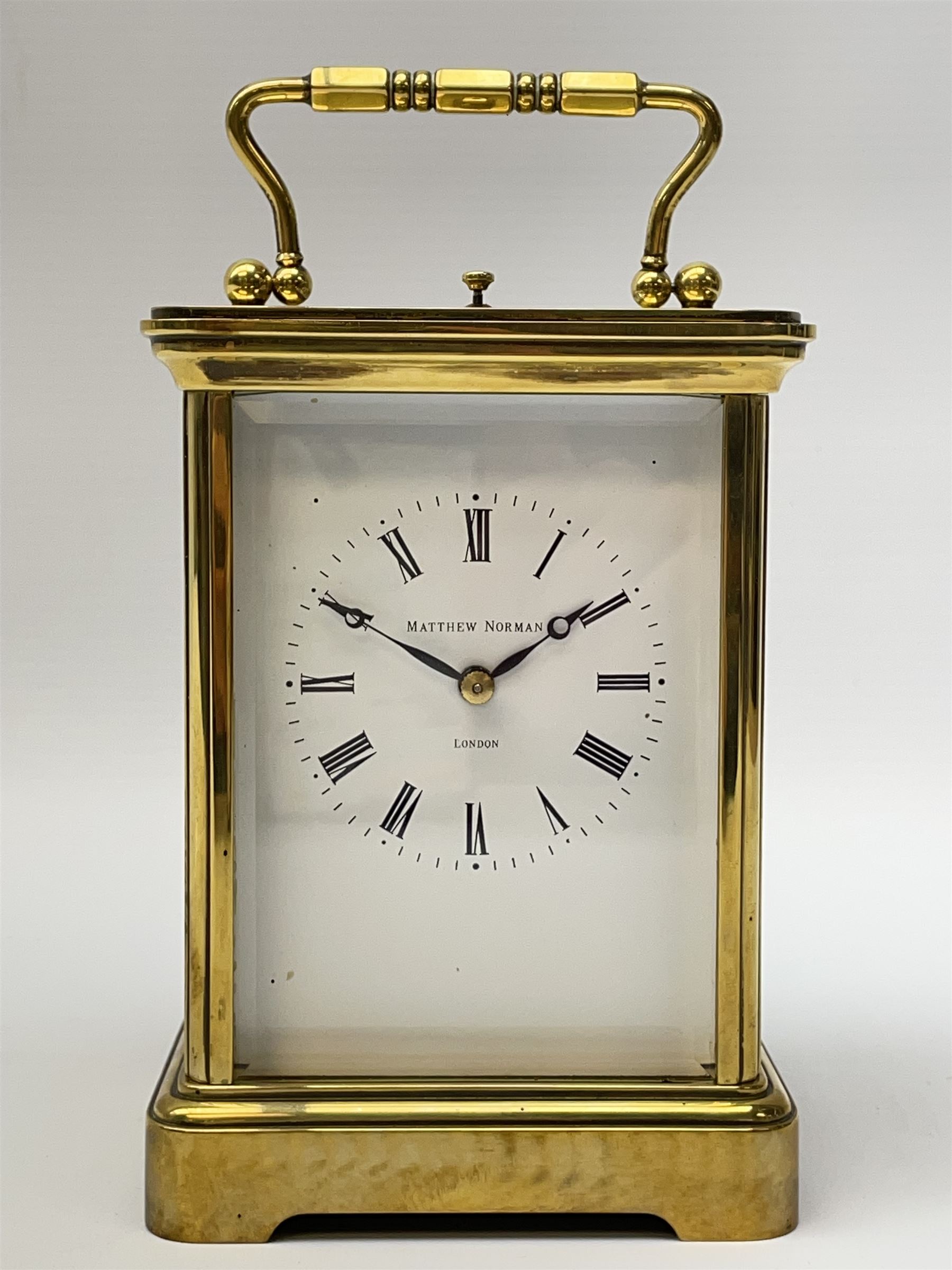 Corniche cased 20th century carriage clock dial inscribed �Matthew Norman - Image 2 of 7