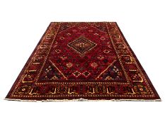 Persian red ground rug