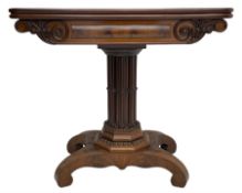 Early Victorian mahogany tea table