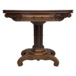 Early Victorian mahogany tea table