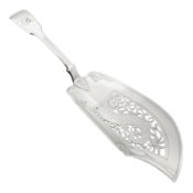 Victorian silver Fiddle pattern fish slice