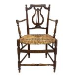 19th century elm elbow chair
