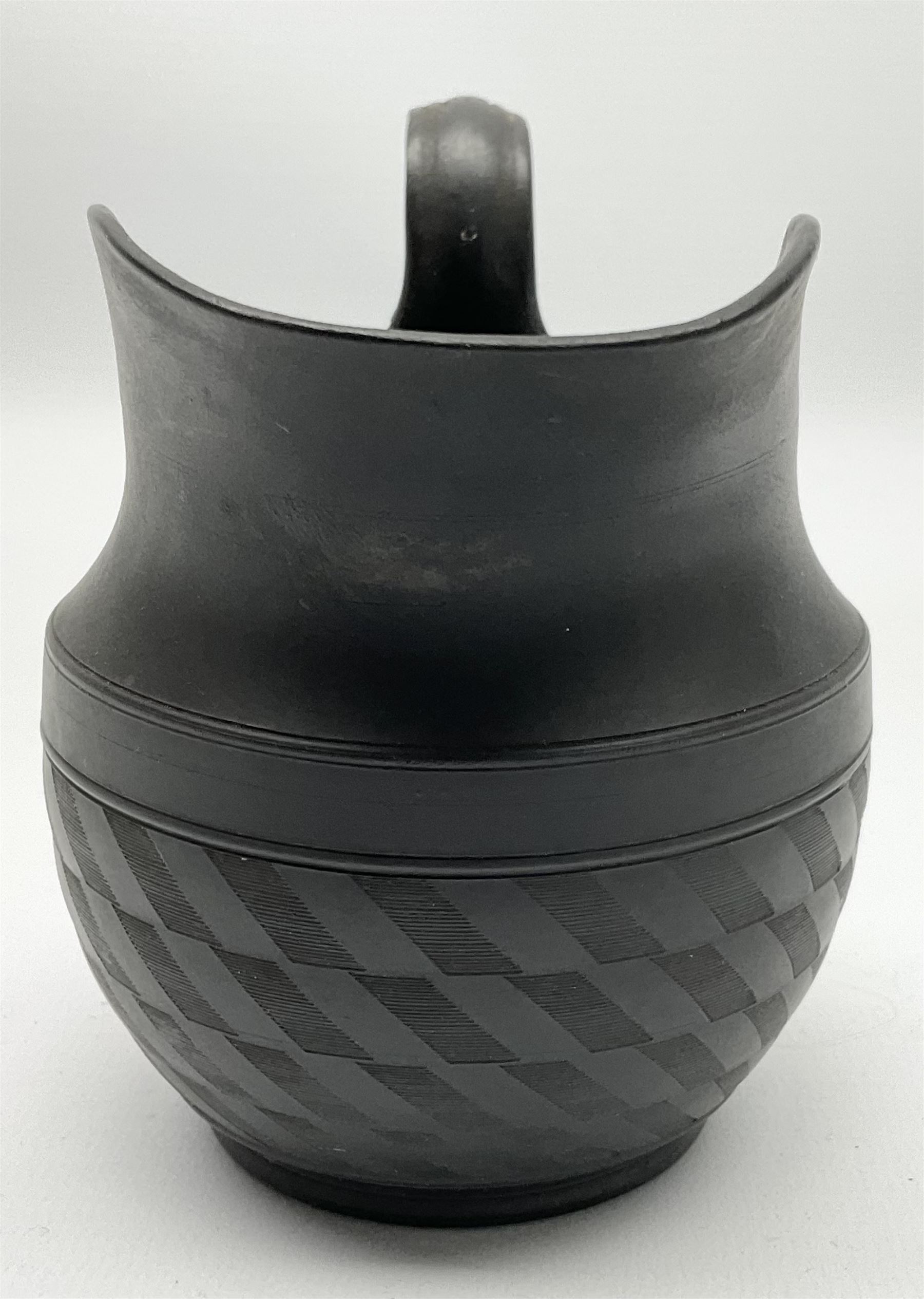 19th century Leeds Pottery black basalt cream jug - Image 6 of 16