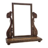 William IV mahogany dressing table mirror