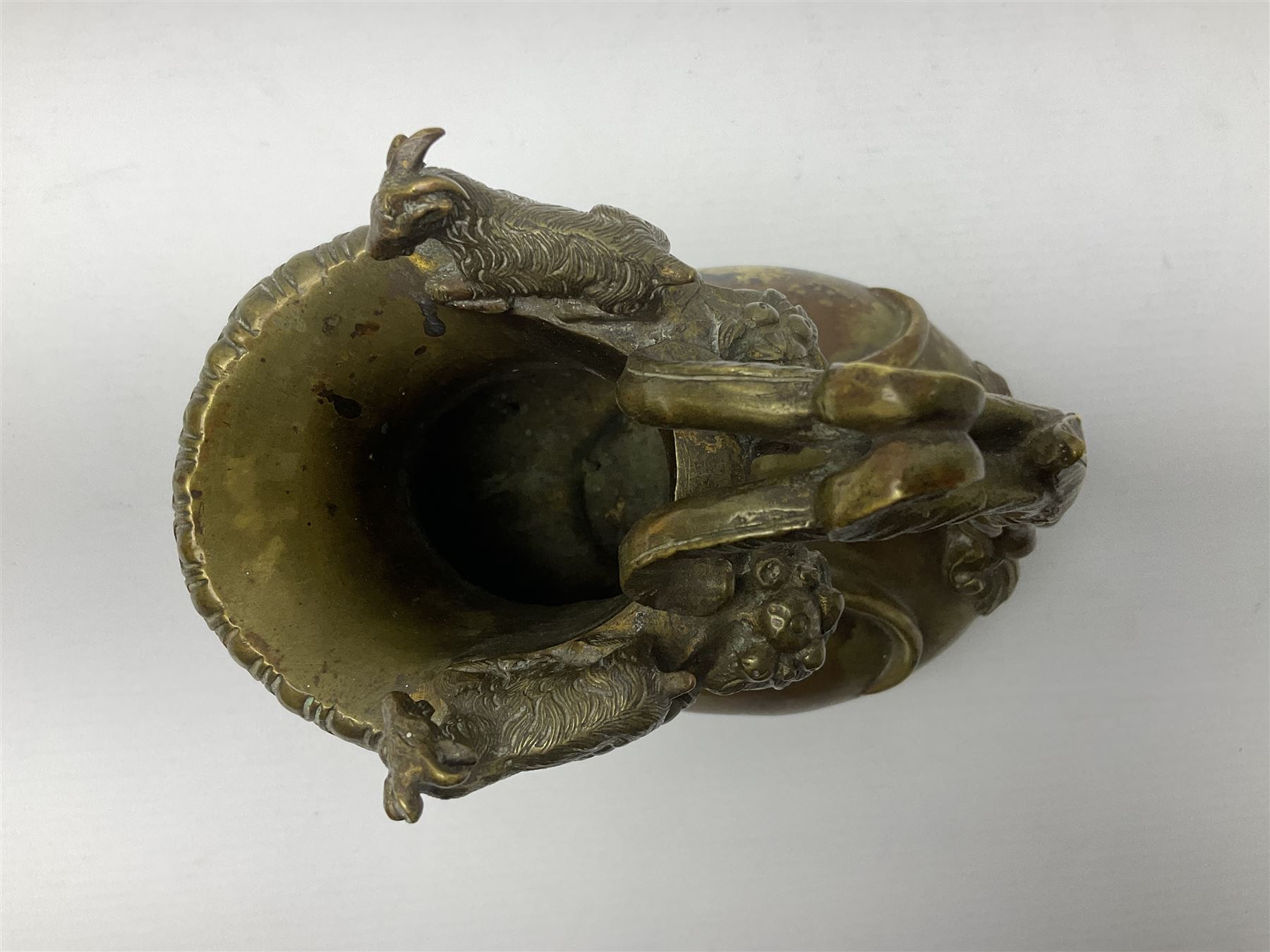 19th century Grand Tour bronze askos wine pitcher - Image 2 of 14