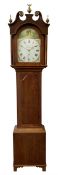 Thirty-hour oak cased longcase clock by William Bancroft of Scarborough circa 1830